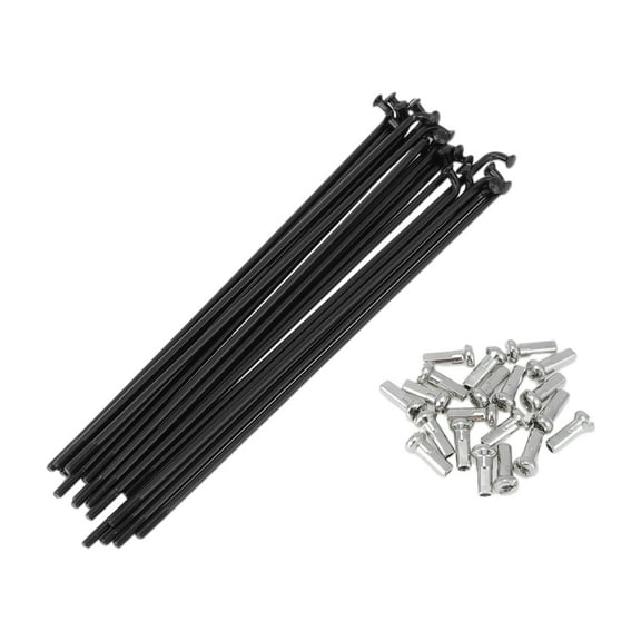 20 Set 13G Bicycle Spokes 130mm Bike Wheel Spokes 304 Stainless Steel Black