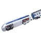 thumbnail image 4 of 1:87 HO simulación de tren modelo locomotora y carruajes niños juguete coche de ferrocarril Hugo Tren de juguete locomotora, 4 of 10