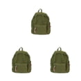 thumbnail image 3 of Decodeary Stylish Unisex Backpack With Large Capacity And Adjustable Straps Durable Cloth School Backpack School Bag Book Bag olive 3Set, 3 of 6