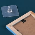 thumbnail image 3 of STRANDCHIC 8 Pcs Adhesive Picture Hangers Plastic Transparent Home Decor Indoor Use, 3 of 5
