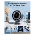 thumbnail image 4 of Mini Desk Fan,Oscillating Air Circulator Fan High Wind Speed Cooling Fan,Protable Touch Bladeless Fan for Home Travel, 4 of 7