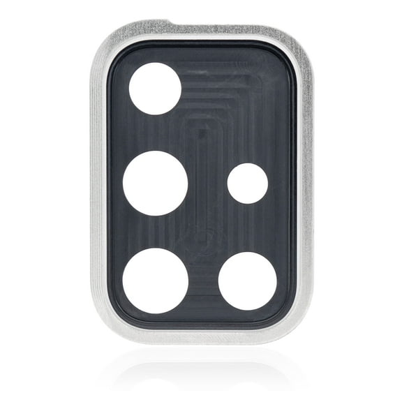 Replacement Back Camera Lens With Cover Bezel Ring Compatible For Samsung Galaxy A71 4G (A716 / 2020) (Prism Crush Silver)