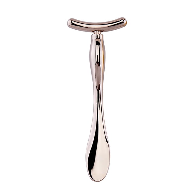 Fiudx Herramienta para Crema de Ojos, Barra de Belleza Ergonómica, Mango de Acero Inoxidable, Rodillo para Eliminar Ojeras, Masajeador Facial de Diseño Compacto, Tamaño Ideal para Viajes, Solución de