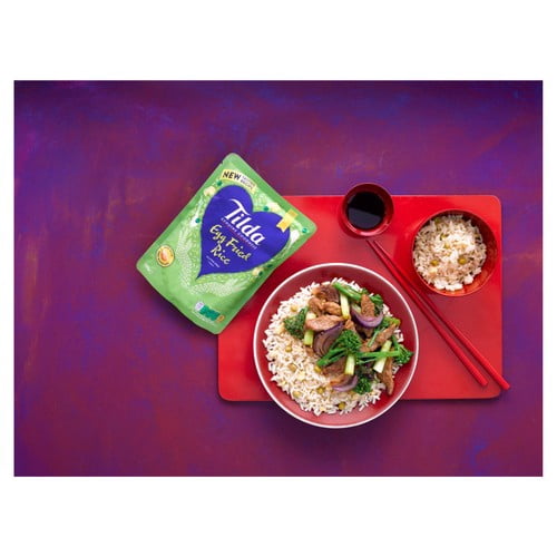 Tilda Microwave Egg Fried Rice 250g, British Import (Pack of 2)