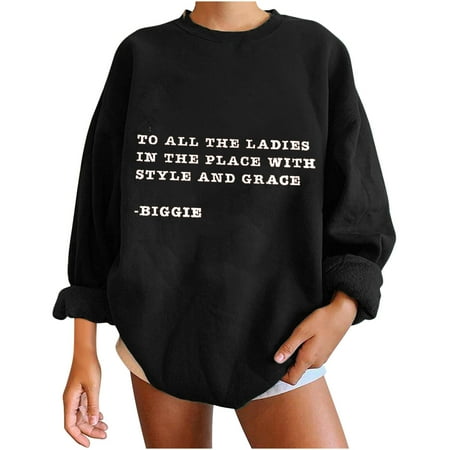 

Ichuanyi Womens Fall Tops Clearance Women Tops Casual Long Sleeve Dropped Shoulder Sleeve Sweatshirt Pullover Shirts Blouse