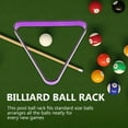thumbnail image 3 of YSNOOWE Purple Billiard Triangle Rack for Pool Tables with Durable Plastic Frame and Neat Ball Storage, 3 of 8
