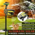 thumbnail image 2 of Solar Power Animal Repellent Sprinkler Motion Activated Blaster Garden F J6I2, 2 of 9