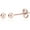 Rose Gold, variant on 14K Gold Plated Polished Sterling Silver Round 2mm Ball Bead Stud Earrings