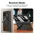thumbnail image 5 of for Google Pixel Fold 2 / Pixel 9 Pro Fold Case with S Pen Holder & Black Slim Stylus, Phone Case with Hinge Protection Kickstand Screen Protector Retro Leather Protective Case,Coffee, 5 of 7