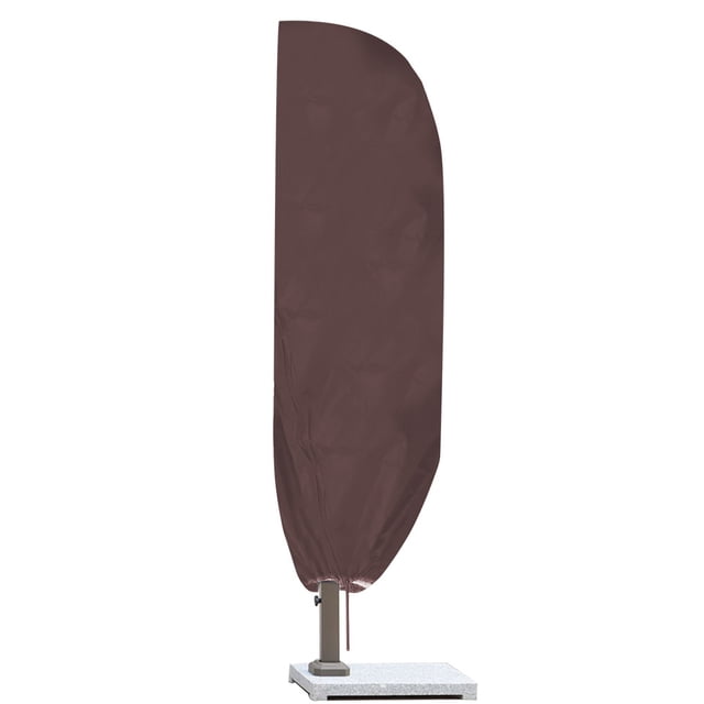 Funda impermeable para sombrilla de jardín, protección contra la lluvia y para patio exterior (café)