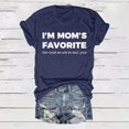 thumbnail image 2 of XIAOCHA Funny Letter Print T Shirt for Women Casual Short Sleeve Daily Wear Tees, 2 of 3