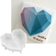 thumbnail image 4 of Molde para hornear DIY, molde de silicona para postre en forma de corazón con diamantes, durabilidad extendida, 4 of 8