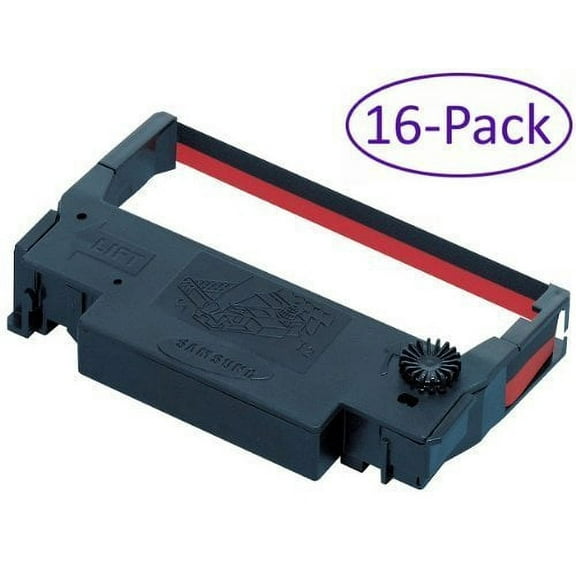Bixolon (RRC-201BR-16) 16-Pack KD02-00057A Black/Red Ribbon Cartridge for SRP-275 & SRP-270 (GRC-220BR)