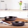 thumbnail image 6 of Cuisinel Cast Iron Skillet Set of 2 Kitchen Cookware Pre-Seasoned 10” and 12", 6 of 9