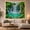 Rainforest Oasis, variant on Tropical Waterfall with Bamboo and Teal Pool, Peaceful Coastal for Nature Lovers, Waterfall Wall Art, Housewarming Gift, Tapestry Wall Hanging for Bathroom and Living Room