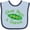 Blue and Navy, variant on Inktastic Give Peas a Chance. Boys or Girls Baby Bib