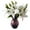 White, variant on JeashCHAT Fake Flowers Artificial Lily Flowers with Long Stems Lily Bouquet for Outdoor Indoor Home Wedding Party Cemetery Vase Pots Decor, Table Centerpieces (Yellow)