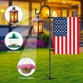 thumbnail image 2 of CNF Garden Flag Stand with Shepherd Hooks,50 In Garden Flag Holder with 5 Prong Base,Windproof Yard Flags Pole Holder with Clip and Spring Stoppers (No Flag) for Outside House,Lawn,Yard Decorations, 2 of 16