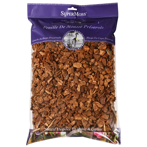 Corteza para macetas de orquídeas SuperMoss Natural 4 cuartos