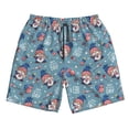 thumbnail image 2 of KLL Independence With Gnome Men's Casual Summer Beach Shorts Hawaiian Shorts with Pockets-Large, 2 of 6