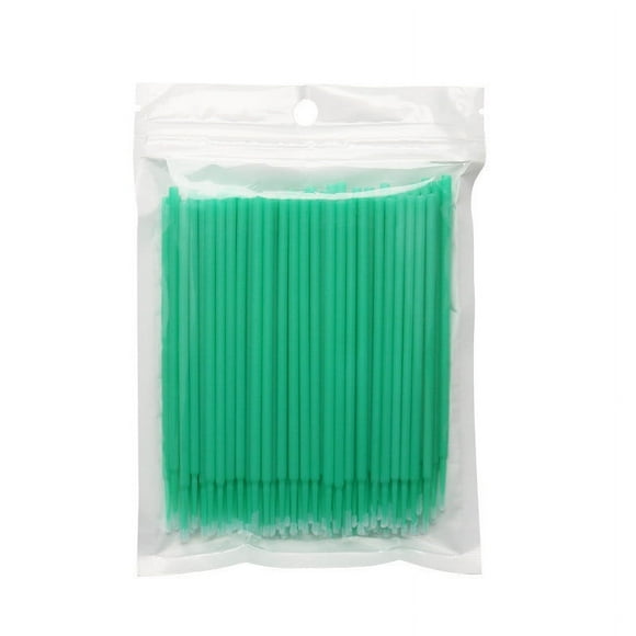 Fiudx Hisopos para Pestañas, Herramienta de Maquillaje de Precisión Lashmate, Aplicador de Punta Suave Brushpro, Mango Ajustable Groomease, Uso En Salones de Belleza, Hogar y Viajes. Incluye 100 Hiso