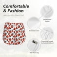 thumbnail image 4 of Daiia Red Ladybugs Pattern Women's 2 in 1 Running Shorts - Lightweight Athletic Workout Gym Yoga Shorts Liner with Phone Pockets-Small, 4 of 7