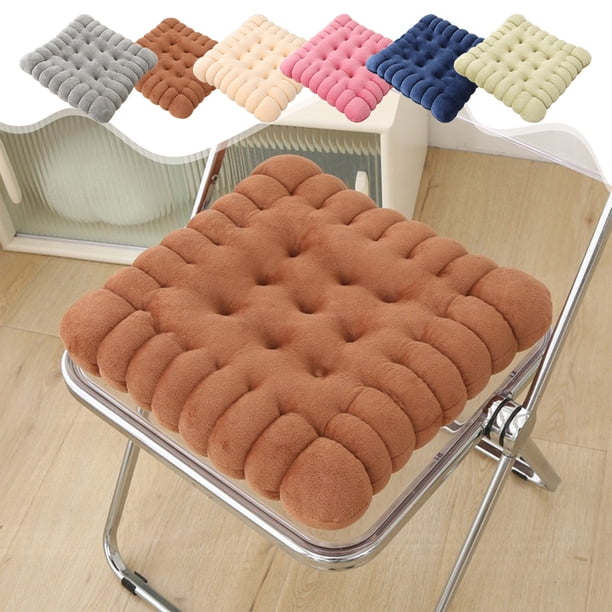 Cojín de Oficina, Suave y Aterciopelado, para Sala de Estar, Cómodo Cojín de Apoyo para Tatamis, Versátil para Leer, Relajarse y Ver La Televisión, 40 Cm, Beige