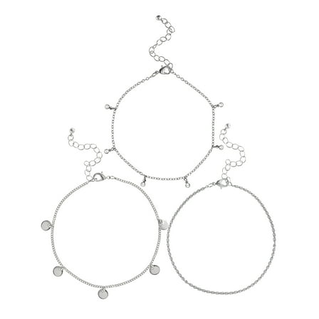 Jessica Simpson Women's Anklet Set, 3-Piece