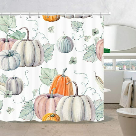 Thanksgiving Pumpkins Shower, Pumpkin Patch Shower Curtain