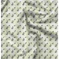 thumbnail image 1 of Soimoi Tissu Viscose Georgette Vert Imprimé Arbre Animal pour Couture, Largeur 44 Pouces, 1 of 6