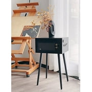 Arkrocket Discovery 3-Speed Bluetooth Record Player Retro Turntable Built-in Speakers with Legs (Black)