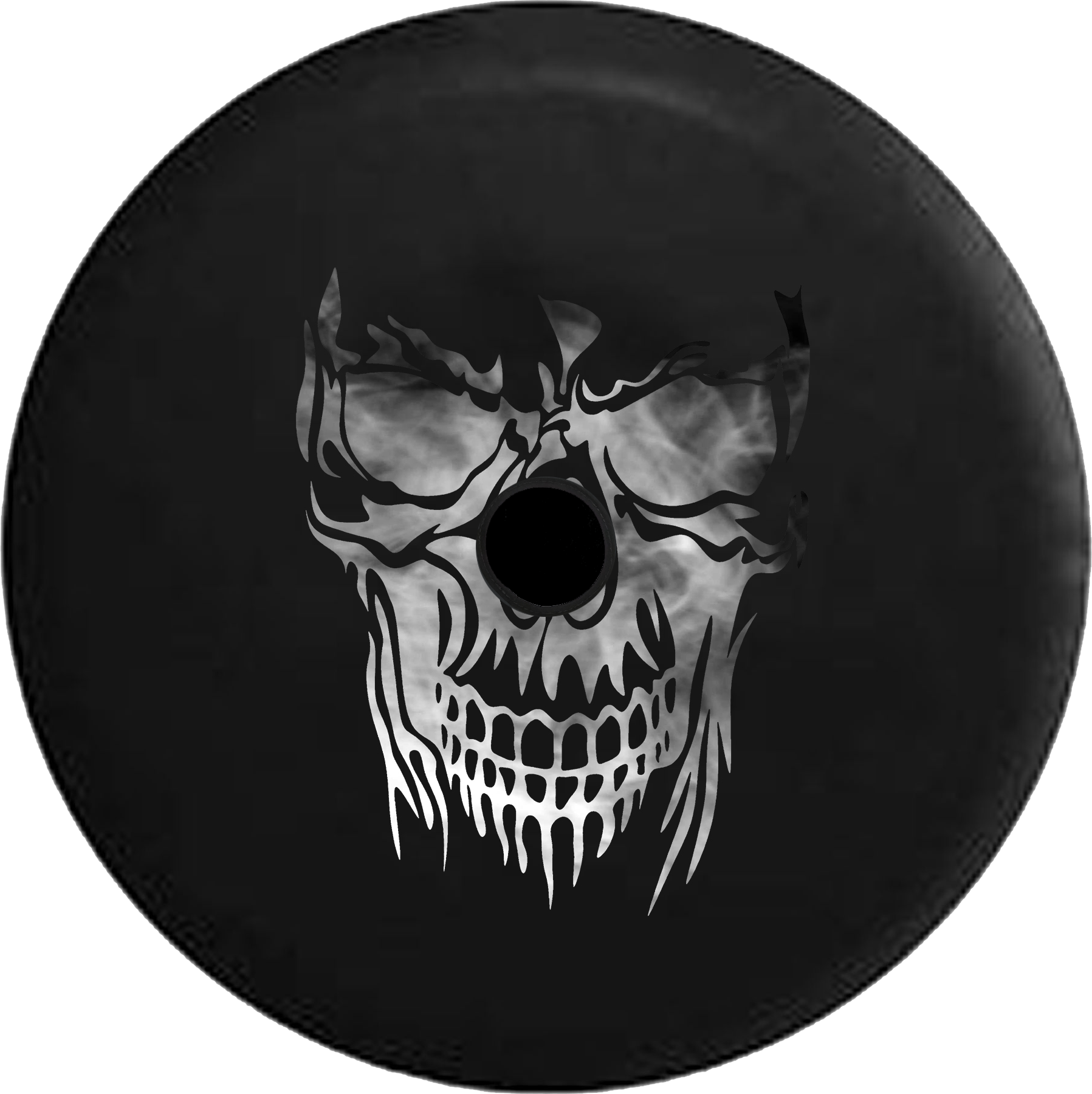 2018 2019 Wrangler JL Backup Camera Smoked Out Grinning Skull Face