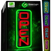 Green Light Innovations Spectrum Vertical Open Sign GLI