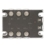 25A 3 Phase Solid State Relay, No Spark 90-250V to 24-480V AC to AC SSR Strong Adaptability Quick Response High Reliability for Industrial Automation Equipment
