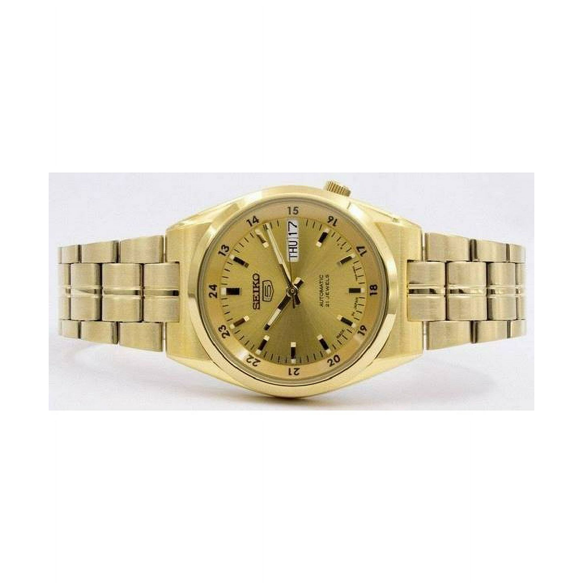 Seiko 5 automatic gold silver on sale