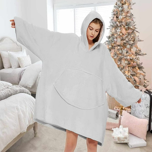 HHHC Blanket Hoodie, Oversized Wearable Sweatshirt Blankets of