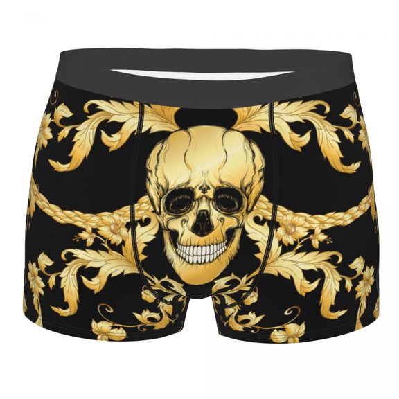 Luxury European Floral Pattern Underwear Men Sexy Print Baroque Victorian Art Boxer Shorts Panties Briefs Breathbale Underpants