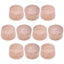 Wood Button Top Plugs 9/25 Inch Cherry Hardwood Furniture Plugs 1/4 Inch Height 200Pcs