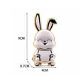 thumbnail image 6 of Xinyolin Mobile Phone Stand Hare Trolley Cartoon Self-adhesive Strong Carrying Capacity Electroplated Adorable Finger Ring Mobile Phone Holder Mobile Phone Accessories, 6 of 8