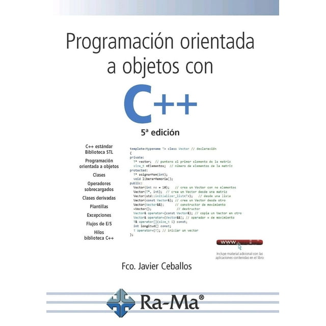 Programación orientada a objetos con C++. 5ª edición Ra-Ma Editorial 9788499647548