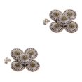 thumbnail image 1 of Toystoory 5pcs Round Turquoise Buttons Screw Back For Bag Wallet Saddle Type1, 1 of 6