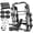 M4-Black (bench & 230LBS BP & 550LBS dumbbell set& cable accessories), variant on Mikolo Smith Machine Home Gym, 2200 lbs Power Rack Cage with Cable Crossover, Weight Bar, 360° Landmine, Barbell Holders and Other Attachments, Total Body Strength Training Cage