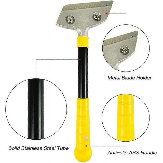 Hob Scraper With 10 Metal Blades, Heavy Duty Scraper, Universal Scraper,30cm*10cm (with Screwdriver)