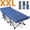 Blue Cot+Blue Pad, variant on ZENPETIO 28" XL Outdoor Folding Camping Cot for Adults Max Load 500lbs Porable Sleeping Bed w/ Mattress and Carry Bag for Camping Office Nap Travel Gray Cot Gray Pad