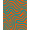 Orange, Pattern 5, variant on ODIKA 4' x 6' Machine Washable Non-Slip Area Rug, Op Art Squiggle High Traffic Rug, Red, 403666