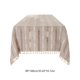 thumbnail image 3 of Mantel de borla Jacquard Abierto, cubierta decorativa bordada de poliéster para comedor, restaurante o hogar, 55x36 pulgadas, verde/caqui/beige/blanco, 3 of 6