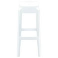 thumbnail image 3 of Compamia Fox 30" Polycarbonate Patio Bar Stool in Glossy White, 3 of 3