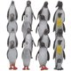 thumbnail image 1 of 16 unids divertido niño océano parque pingüino modelo animal simulación pingüino de juguete para la decoración casera, 1 of 5