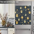 thumbnail image 3 of Yayeee Magnetic Dishwasher Cover for The Front Decoration Home Kitchen Machine Sticker Protector, Orange Fireflies Pattern, 3 of 6