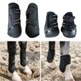 thumbnail image 4 of Botas de Tendón de Caballo Juego de 4 Protectores de Entrenamiento Negro L Sunnimix Botas de tendón de caballo, 4 of 8